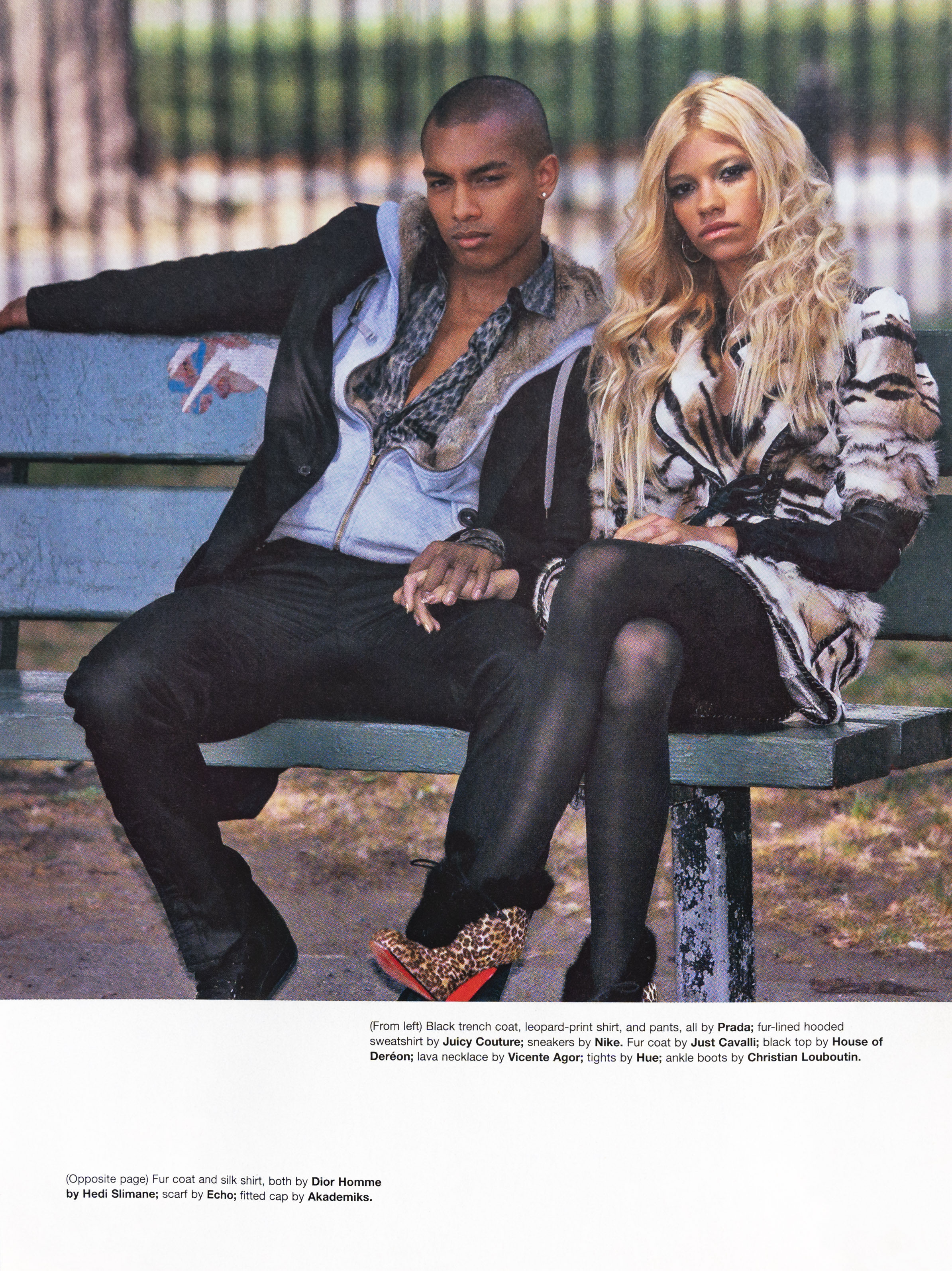 Vibe Mag   Leopard Double on Bench